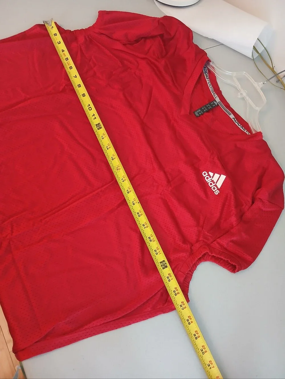 New! Adidas Red Mesh V Neck Practice Football Jersey 3X